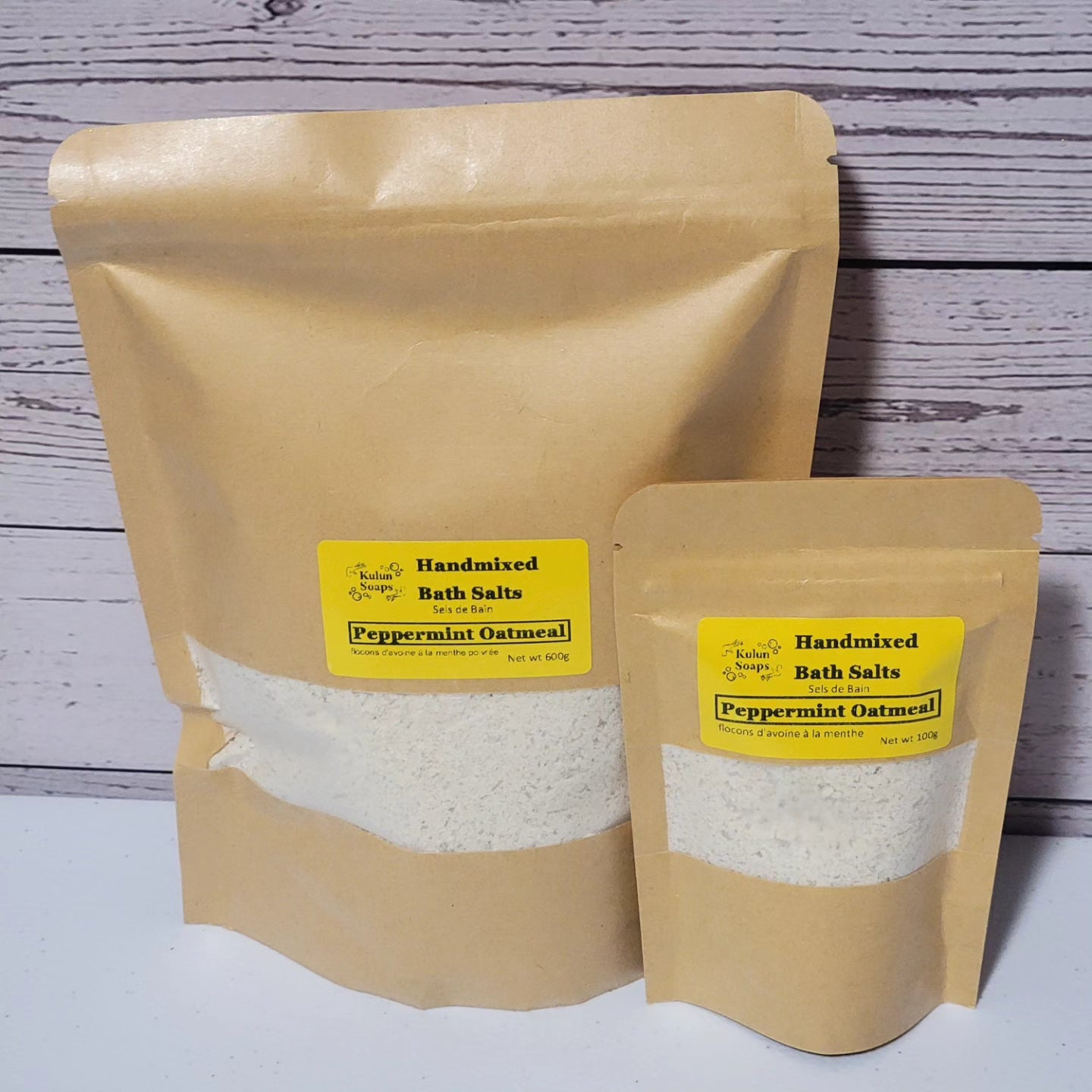 Peppermint Oatmeal Bath Salts